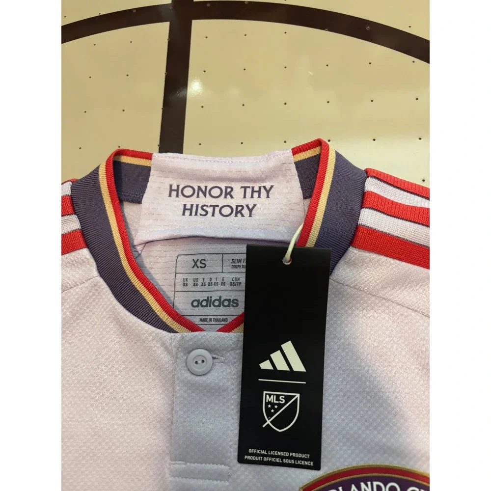 Adidas Orlando City SC 2024 2025 Authentic Away Jersey Jansson 6 Mens XS White